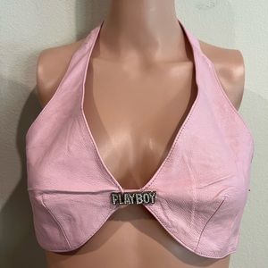 Vintage Playboy leather top